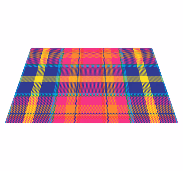 Naproane de textură cu model tartan colorat - TenStickers