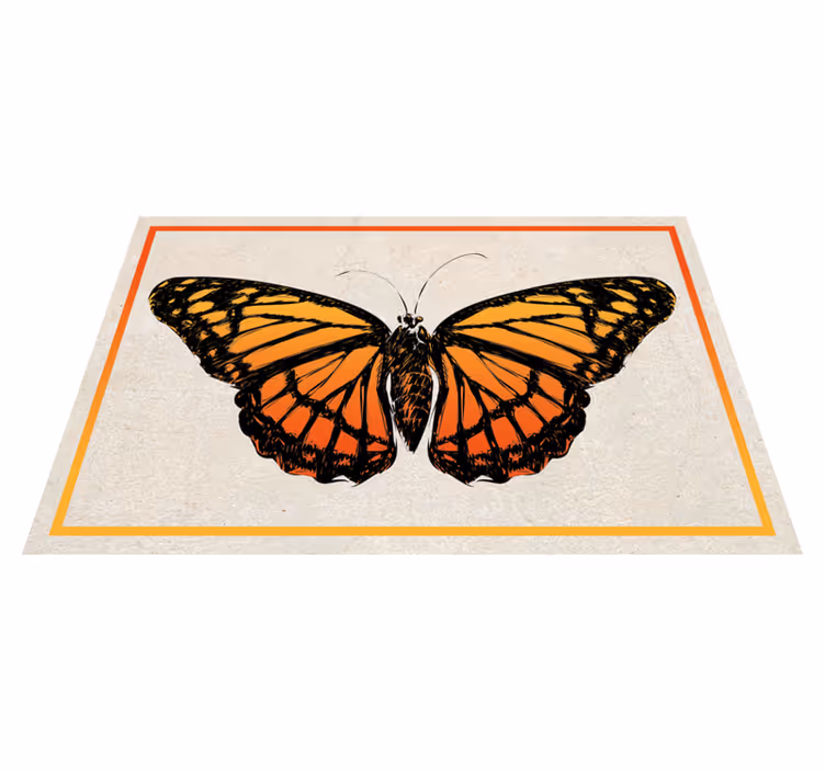 Naproane original fluturele monarh portocaliu - TenStickers