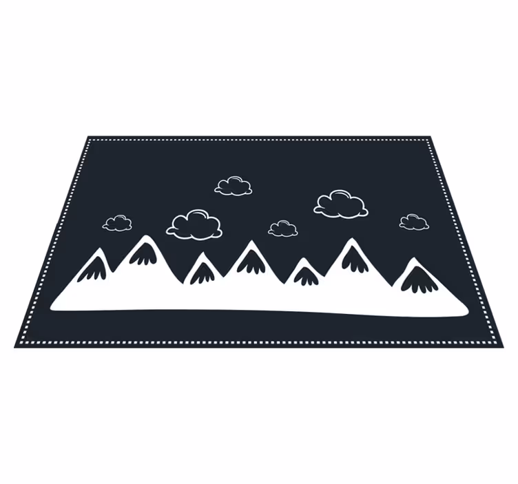 Naproane modern silueta de munte - TenStickers