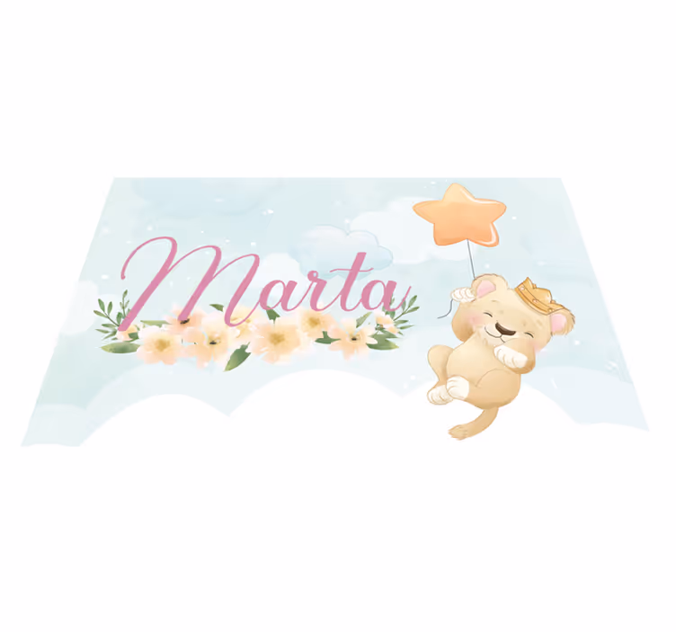 Naproane pentru copii leu drăguț cu balon - TenStickers