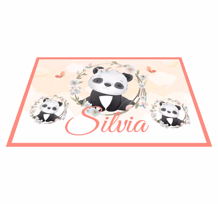 Naproane pentru copii aranjament panda fermecător - TenStickers
