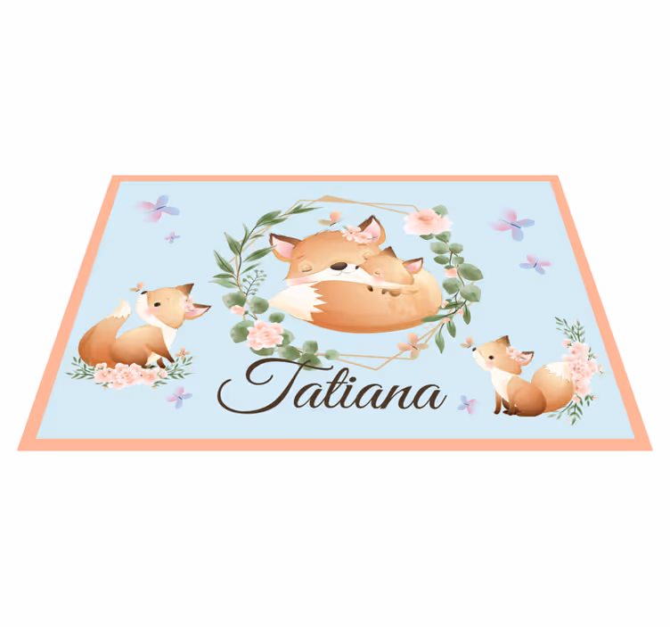 Naproane pentru copii familie de vulpi drăguțe - TenStickers
