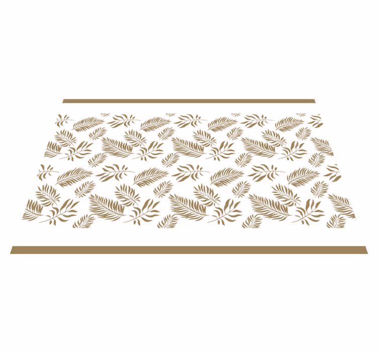 Naproane de textură inspirație din frunze elegante - TenStickers