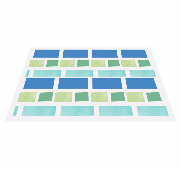Naproane modern cu model de dreptunghiuri colorate - TenStickers