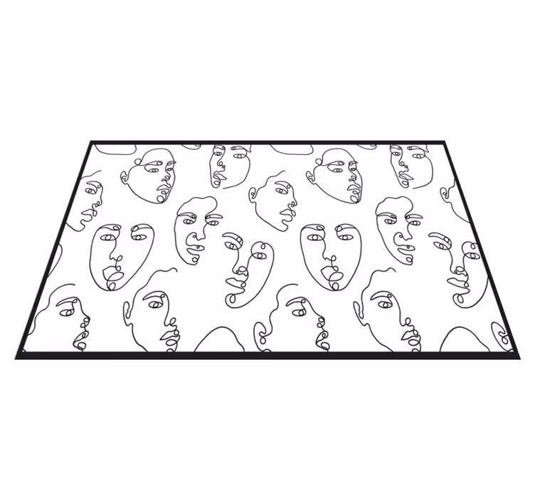 Naproane modern cu linii abstracte de față - TenStickers