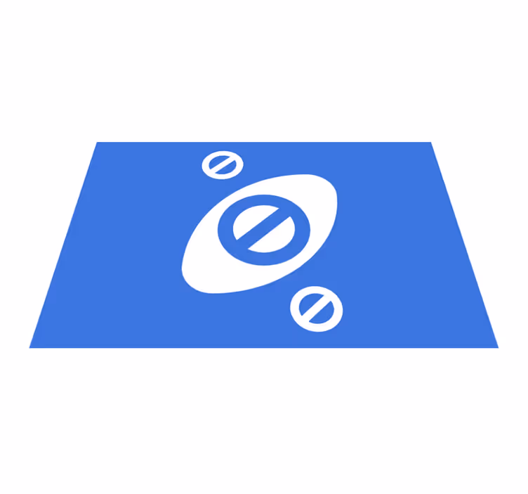 Naproane modern cu accente albastre minimaliste - TenStickers