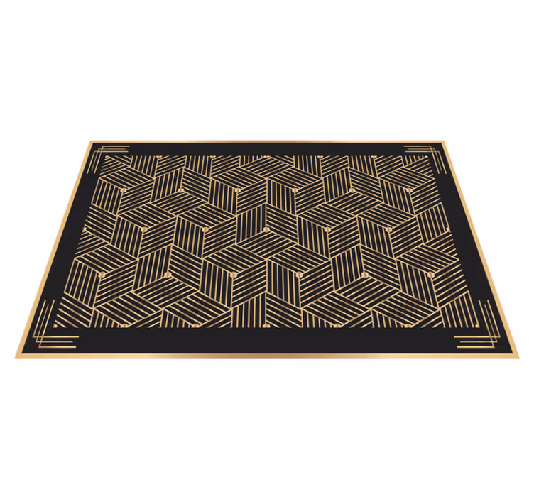 Naproane de textură cu model geometric auriu - TenStickers