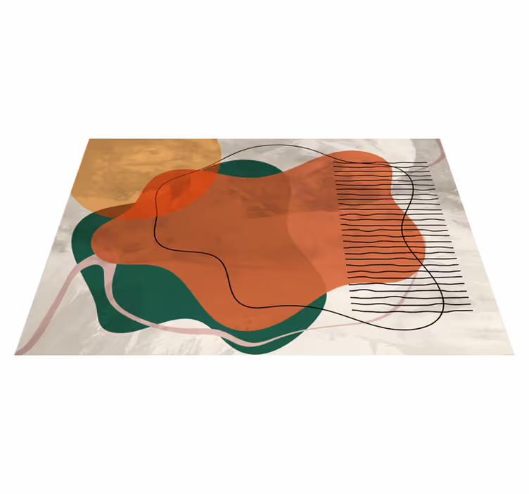 Naproane modern cu forme abstracte vibrante - TenStickers