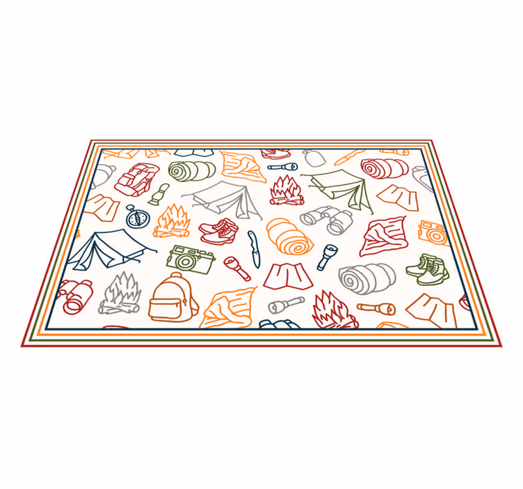 Naproane original iconițe de aventură în camping - TenStickers