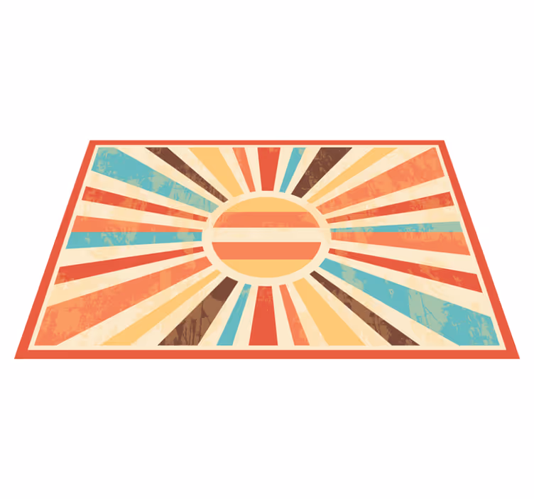Naproane modern cu motiv solar vibrant - TenStickers