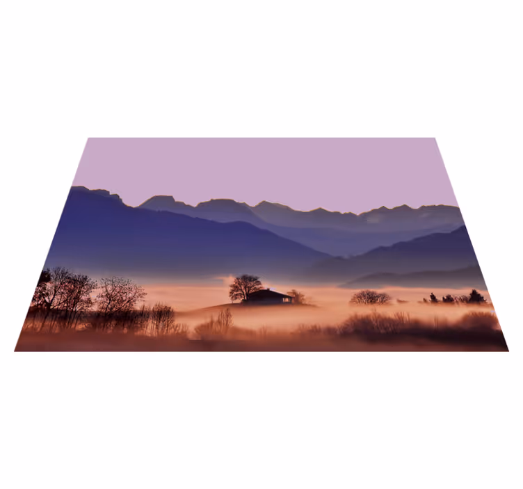 Naproane modern peisaj montan seren - TenStickers