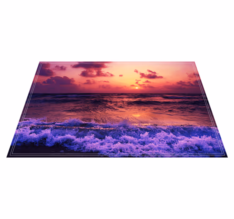 Naproane original peisaj oceanic la apus - TenStickers