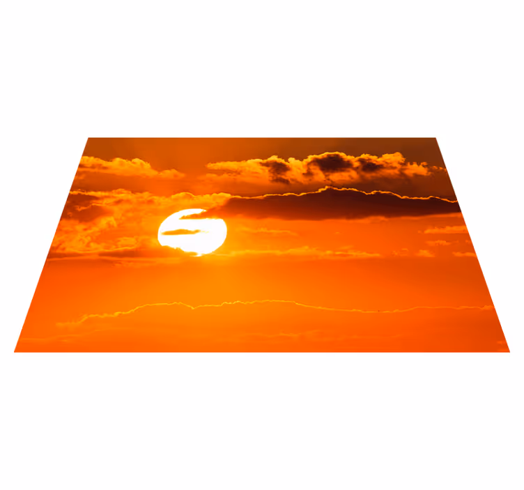 Naproane modern peisaj cu cer de apus - TenStickers