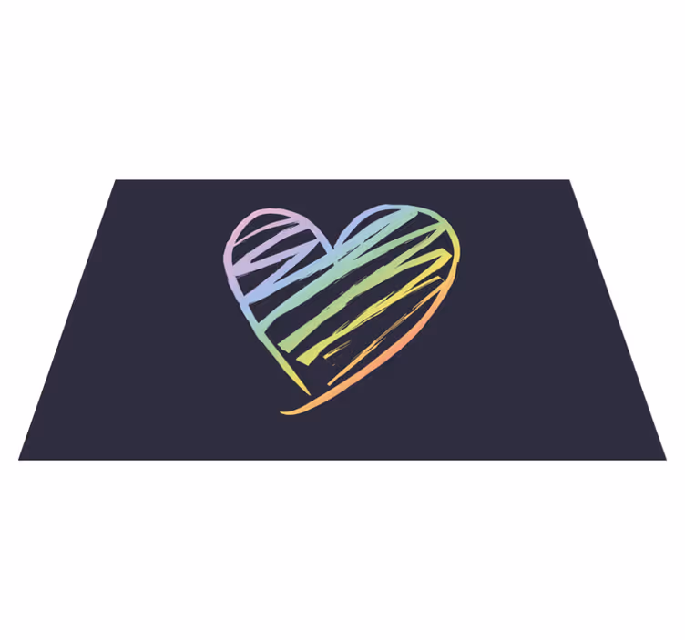 Naproane original formă de inimă colorată - TenStickers