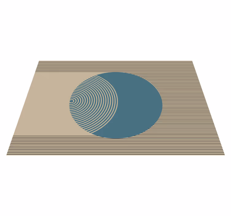 Naproane modern cu motiv geometric circular - TenStickers
