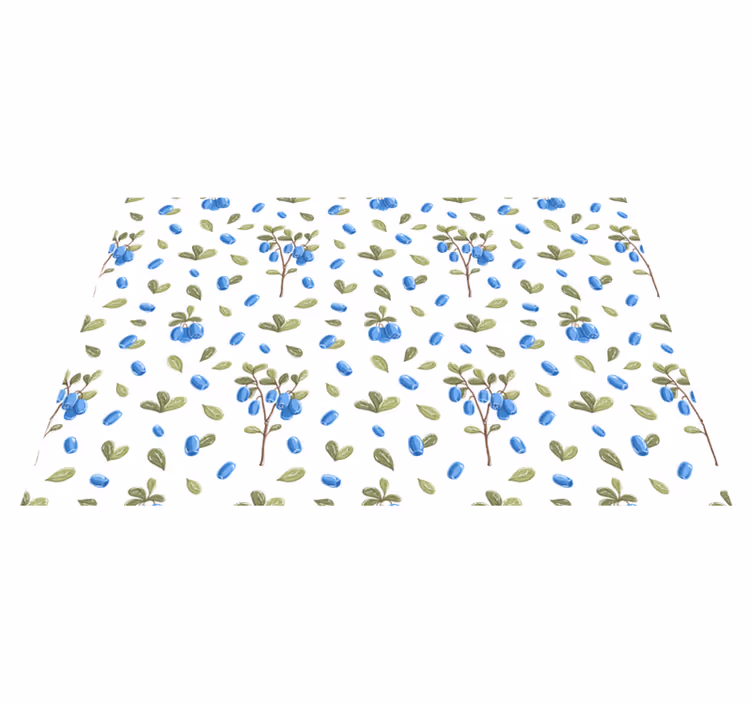 Naproane de textură model botanic albastru - TenStickers