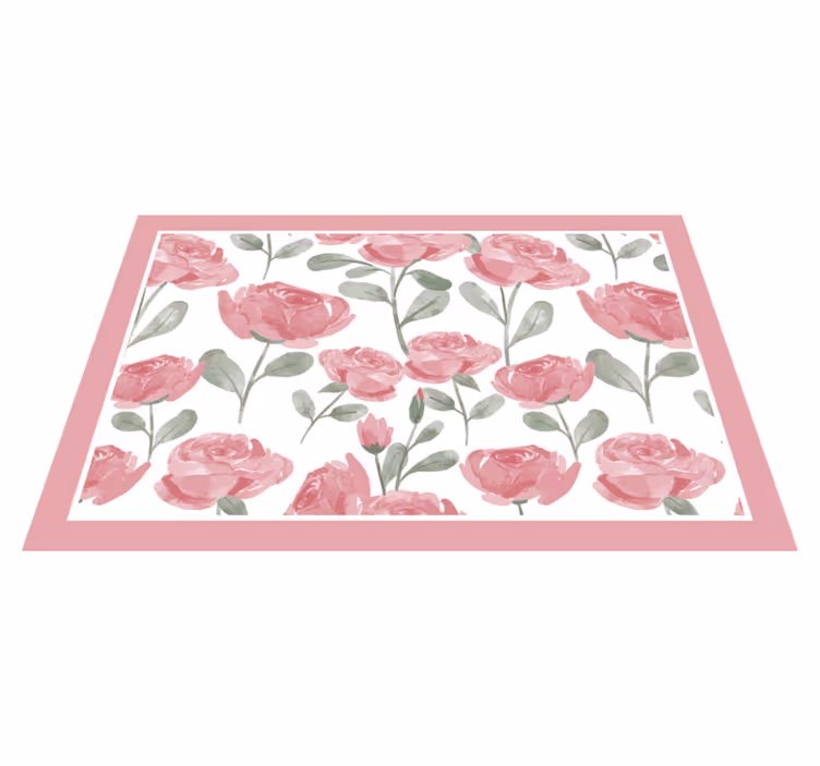 Model de trandafiri vintage natural servetele de loc elegante - TenStickers