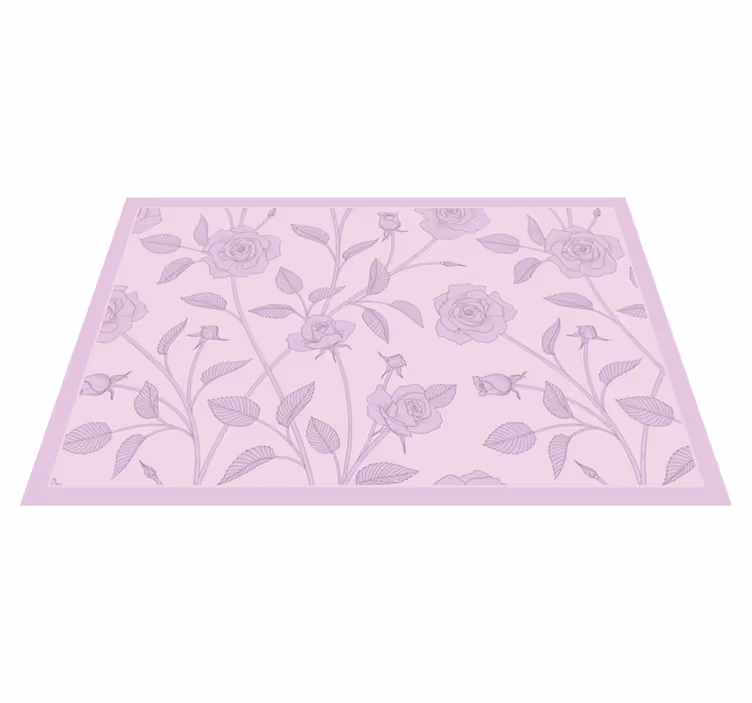 Naproane de textură cu model elegant de trandafiri - TenStickers