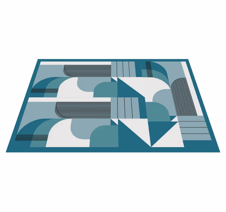 Naproane modern cu modele geometrice în teal - TenStickers