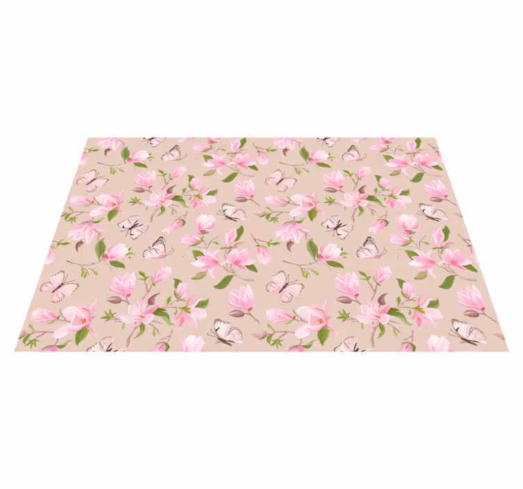 Naproane original cu motiv floral fluture - TenStickers