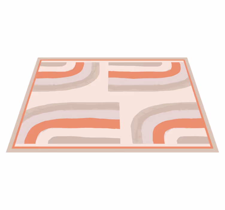 Naproane modern cu modele colorate curbe - TenStickers