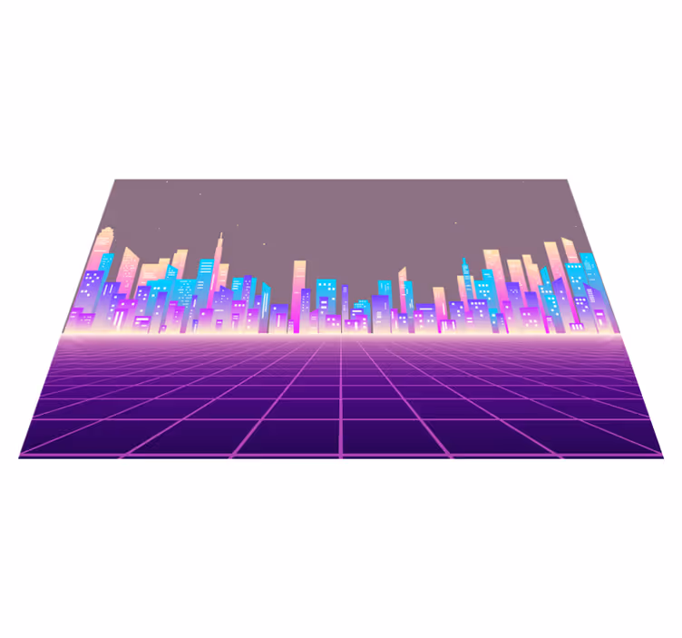 Naproane modern peisaj urban futurist - TenStickers