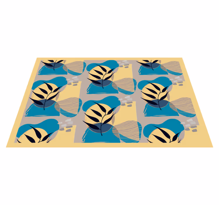 Naproane modern cu modele elegante de frunze - TenStickers