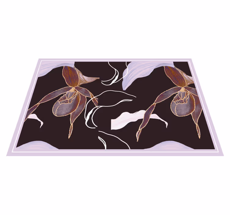 Naproane elegant cu model floral de orhidee - TenStickers