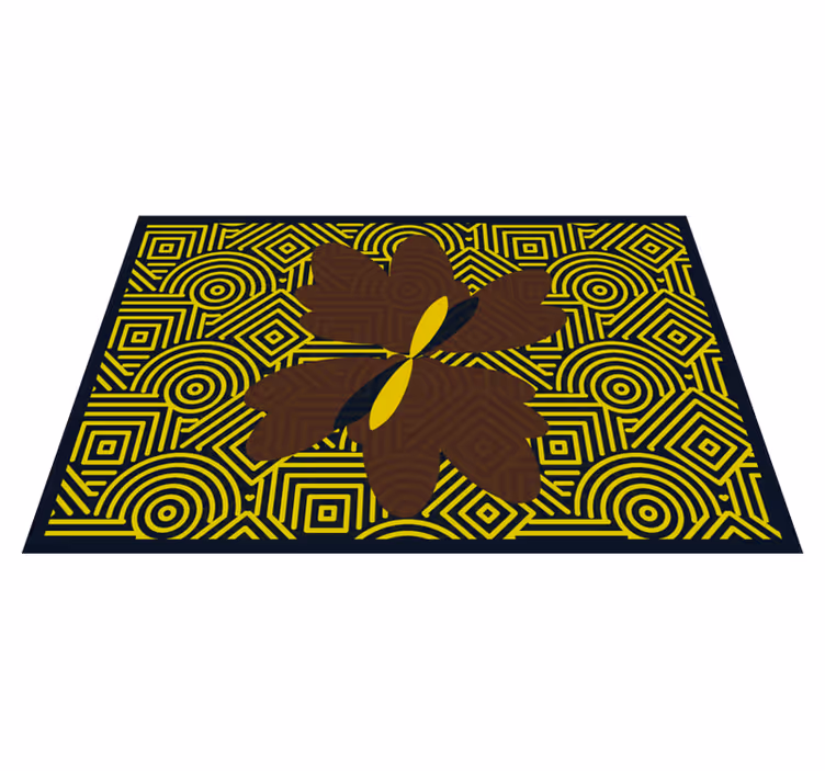 Naproane de textură floare geometrică abstractă - TenStickers