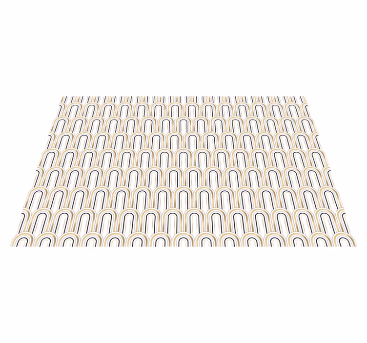 Naproane modern cu motive de linii curbe - TenStickers