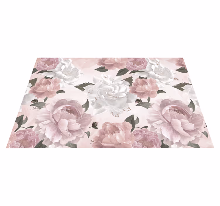 Bujori stil provencal servetele elegante - TenStickers