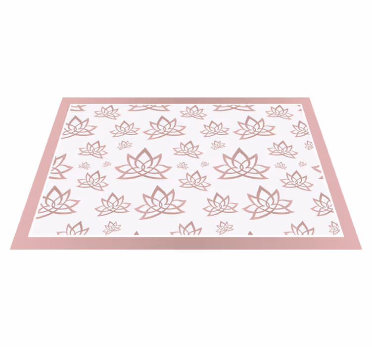 Naproane de textură cu model elegant de lotus - TenStickers