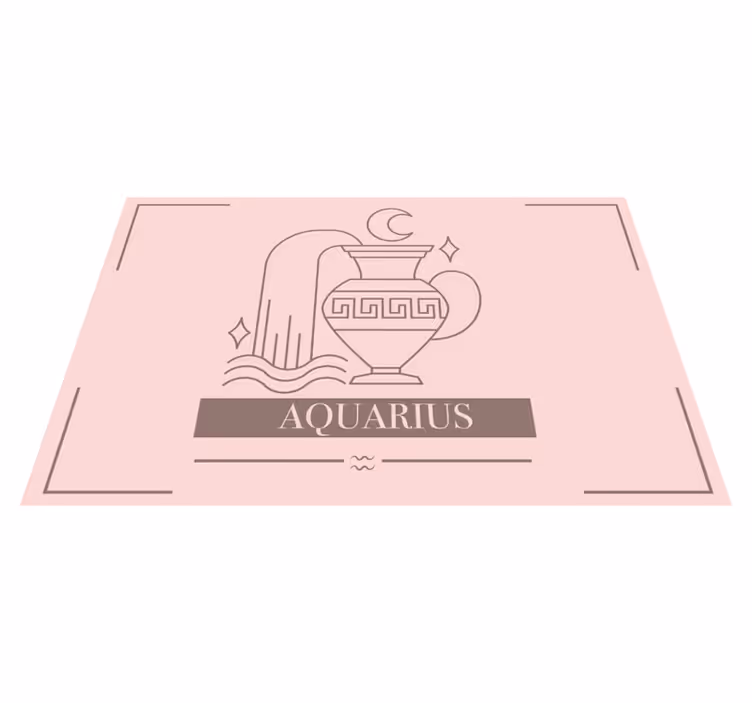 Naproane cu texte simbol zodiacal vărsător - TenStickers