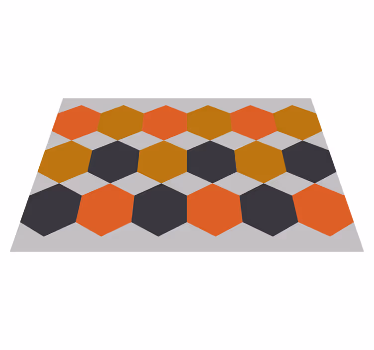 Naproane modern cu model hexagonal - TenStickers