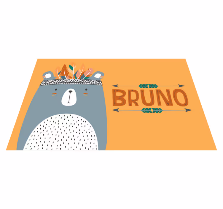 Naproane pentru copii cu ilustrație drăguță de urs - TenStickers