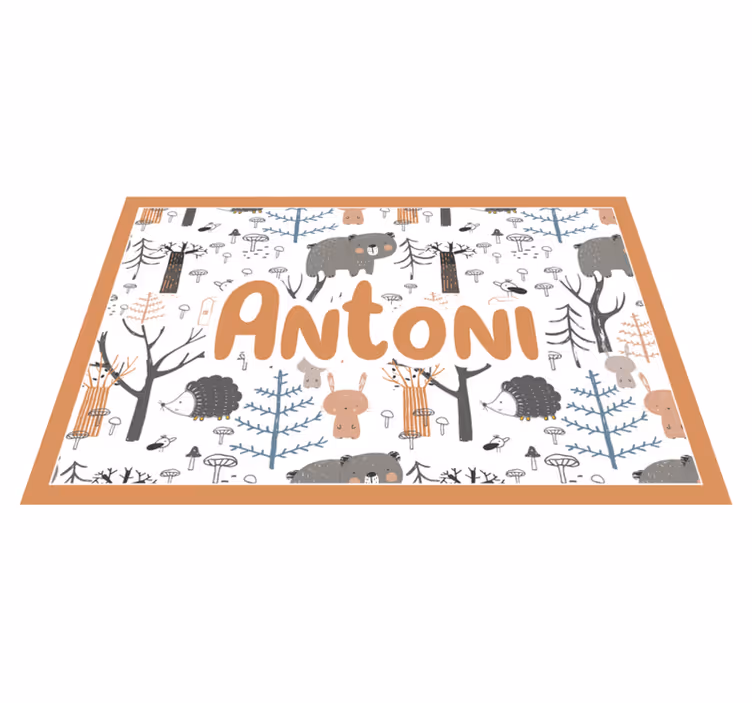 Pădure scandinavă cu animale fețe de loc - TenStickers