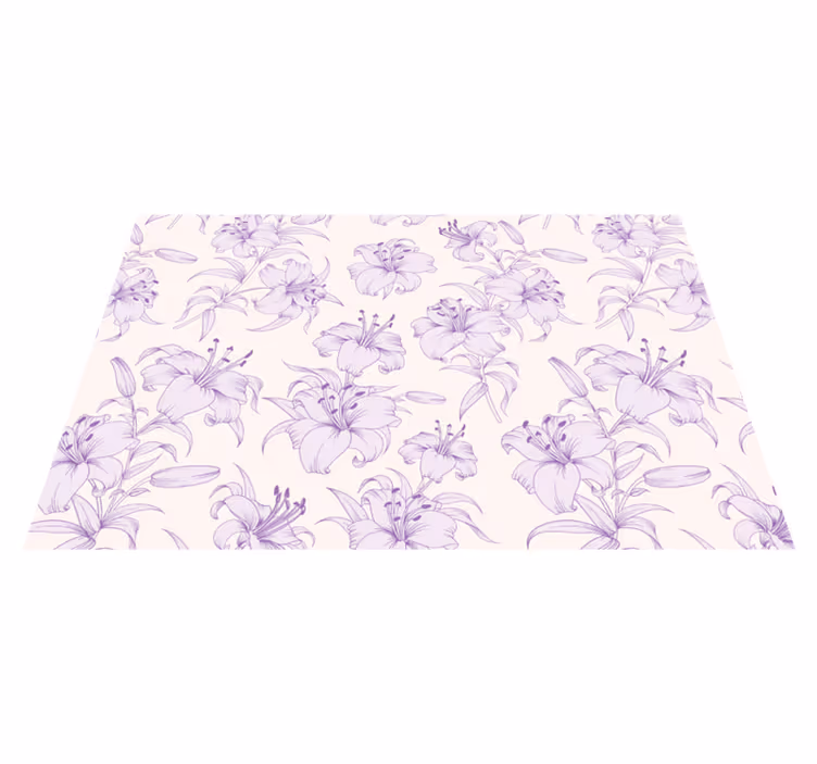 Naproane de textură cu model floral de crini - TenStickers