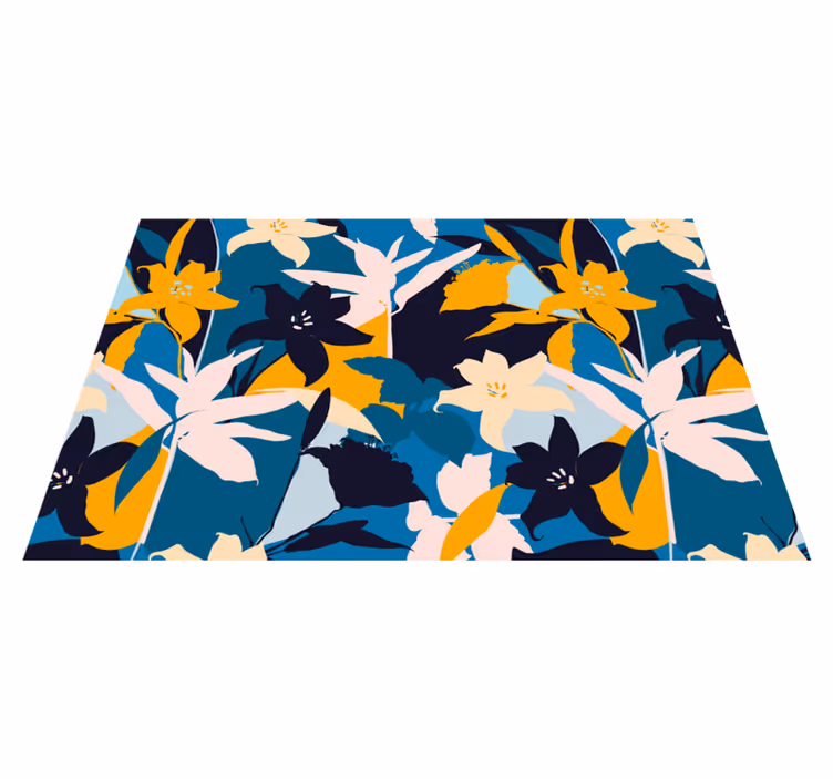 Naproane original model floral teal - TenStickers