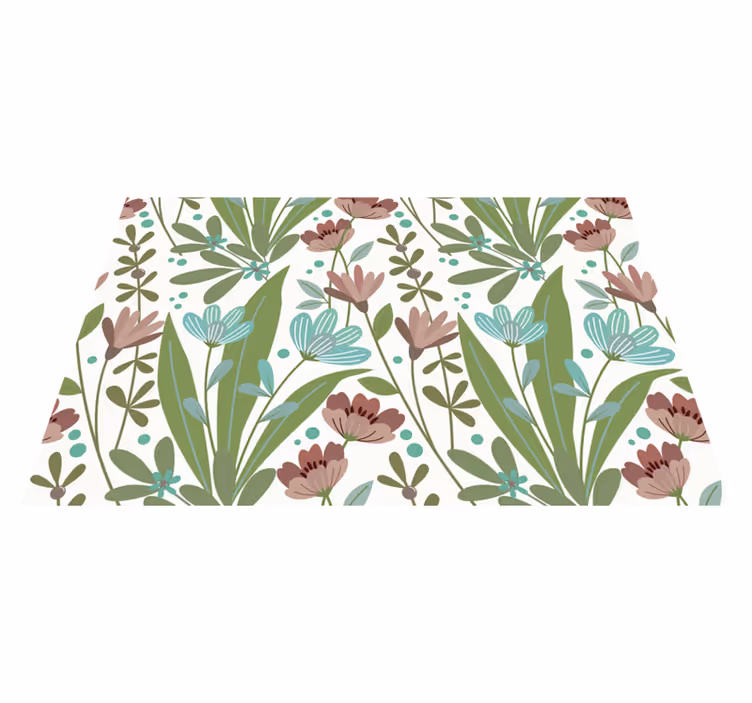 Naproane original imprimeu cu frunze botanice - TenStickers