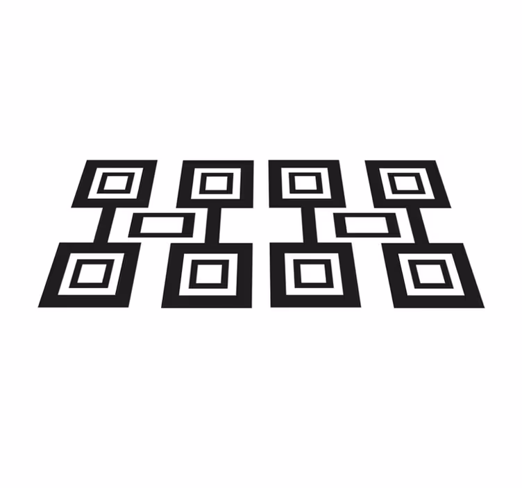 Naproane modern cu motiv pătrat modern - TenStickers