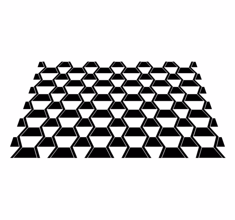 Naproane de textură model hexagonal stilizat - TenStickers
