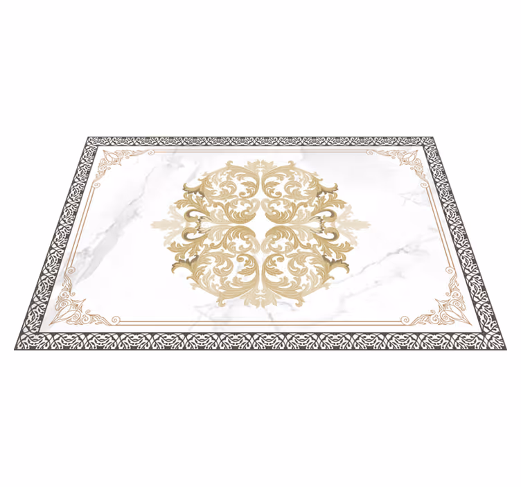 Naproane elegant marmură albă barocă - TenStickers