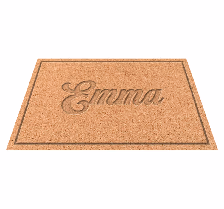 Naproane de textură Fata de masa personalizata din pluta - TenStickers