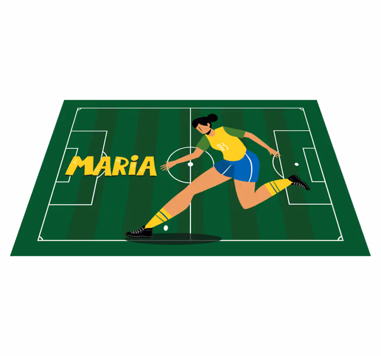 Naproane cu nume Fată fotbalist personalizat - TenStickers