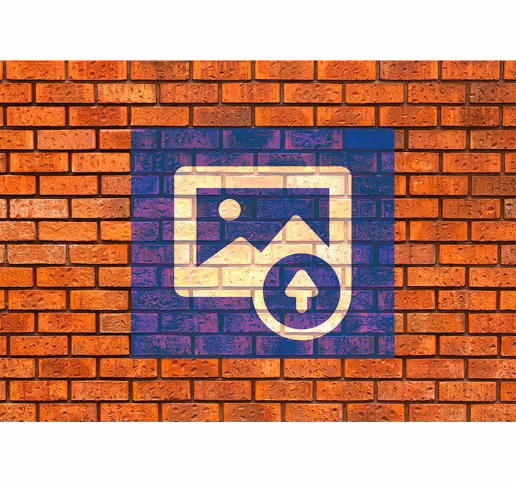 Cărămizi fototapet efect steag spaniol - TenStickers