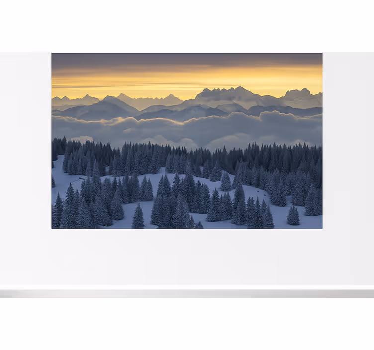 Muntele Fototapet alpii elvețieni – aiguilles du midi - TenStickers