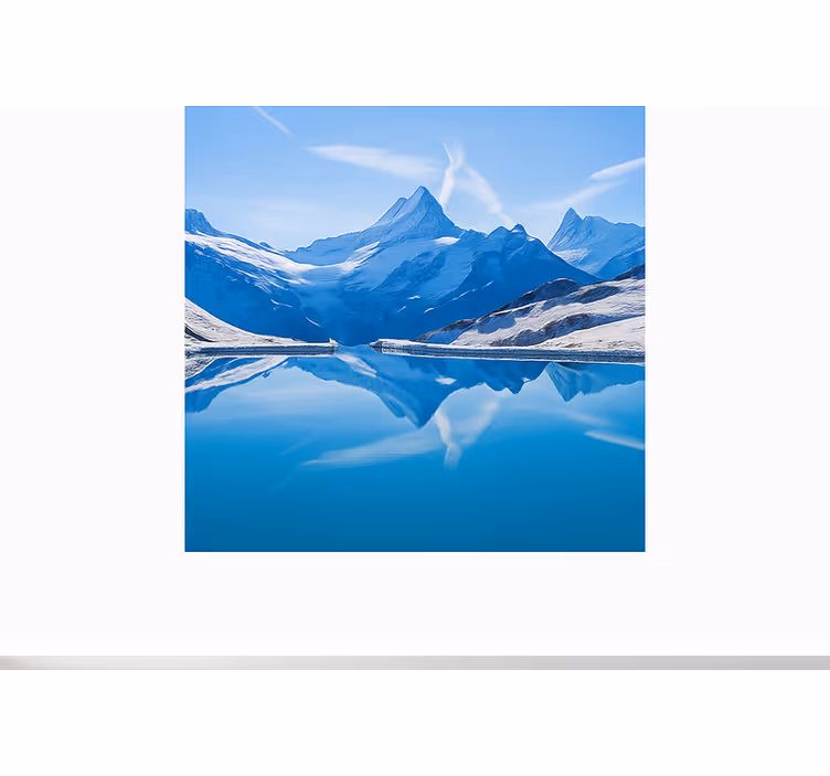 Muntele Fototapet reflecții la bachalpsee - TenStickers