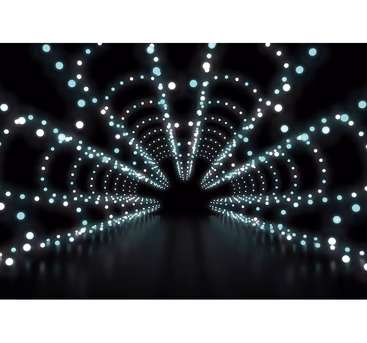 Fototapet 3D explozie de lumină abstractă - TenStickers
