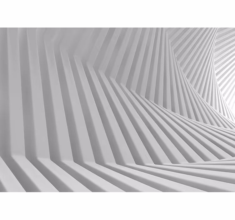 Picturi murale abstracte de geometrie albă - TenStickers