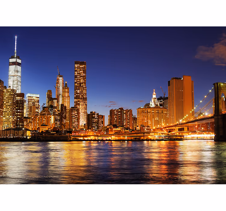 New york manhattan la zidul de zid de zor - TenStickers
